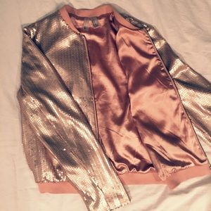 Rose Gold Sequined Jacket